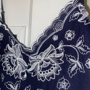 Altar’d State Blue Floral Romper